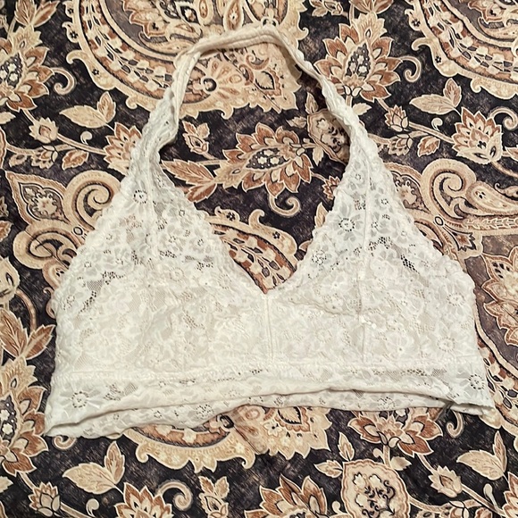 aerie Other - Offwhite Lacey halter bralette
